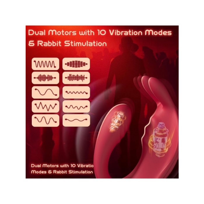 Censan Çiftler İçin Akıllı Titreşimli G-Spot ve Klitoris Uyarıcı Vibratör – Uygulama Kontrollü, Su Geçirmez, Çift Motorlu