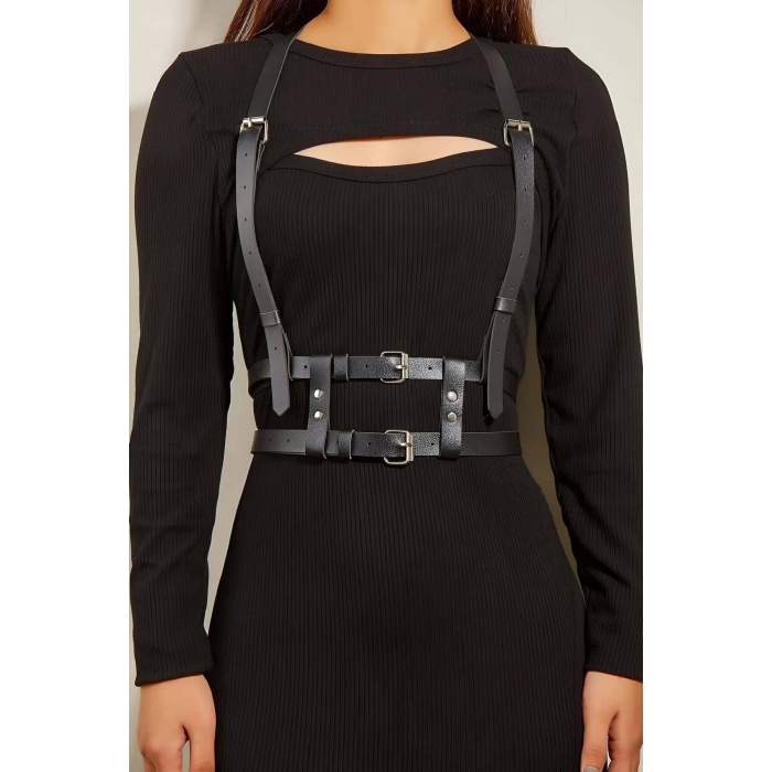 Omuzdan Askılı Delden İki Sıralı Kemer Harness - APFT941