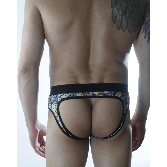 Erkek Fantezi Zar Desenli Jockstrap