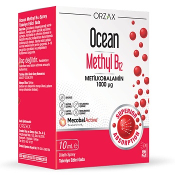 Orzax Ocean Methyl B12 1000 Mcg Sprey 10 Ml
