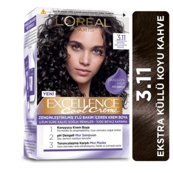 Loreal Paris Excellence Cool Creme 3.11 Ekstra Küllü Koyu Kahve