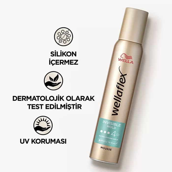 Wella Wellaflex Invisible Hold Görünmez Tutuş Sağlayan Saç Köpüğü Extra Strong Hold 200 ml