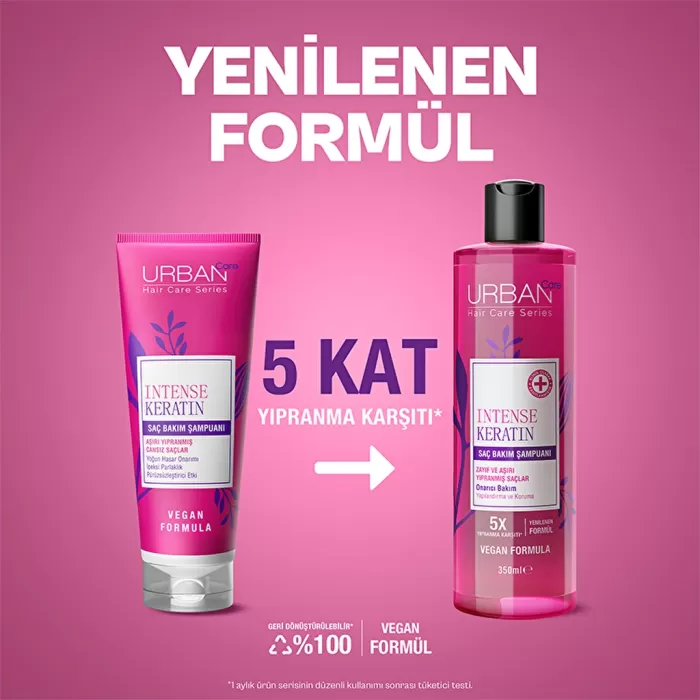 Urban Care Intense Keratin Yoğun Hasar Onarıcı Saç Bakım Şampuanı 350 ml