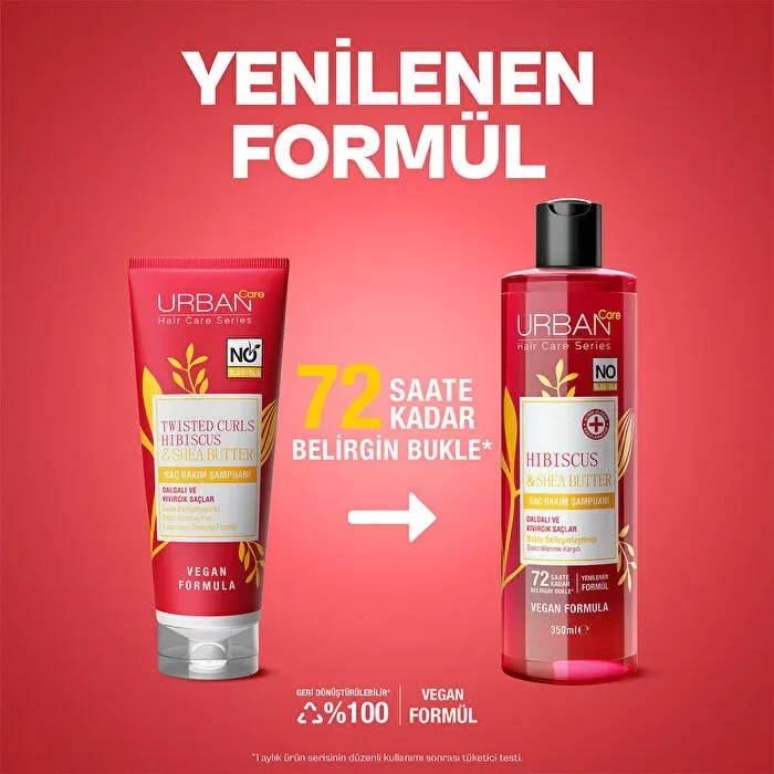 Urban Care Şampuan Twisted Curls Hibiscus & Shea Butter 350 ml