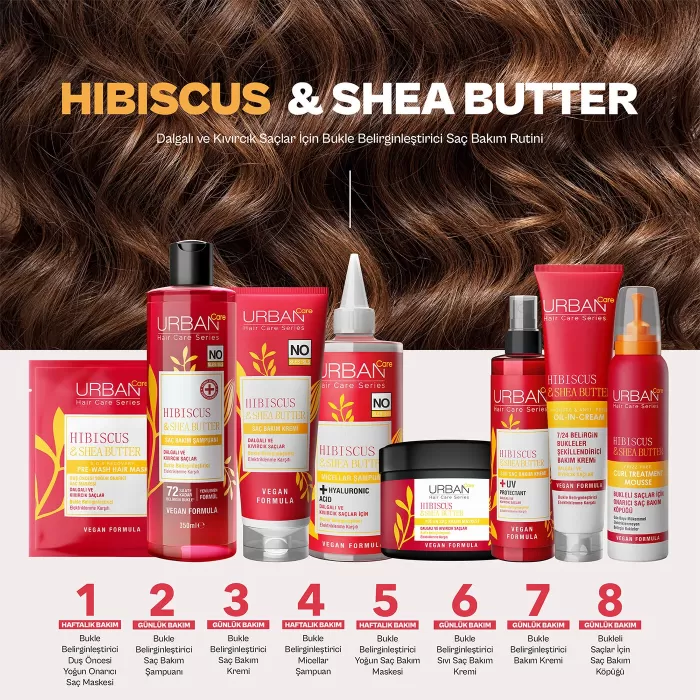 Urban Care Şampuan Twisted Curls Hibiscus & Shea Butter 350 ml