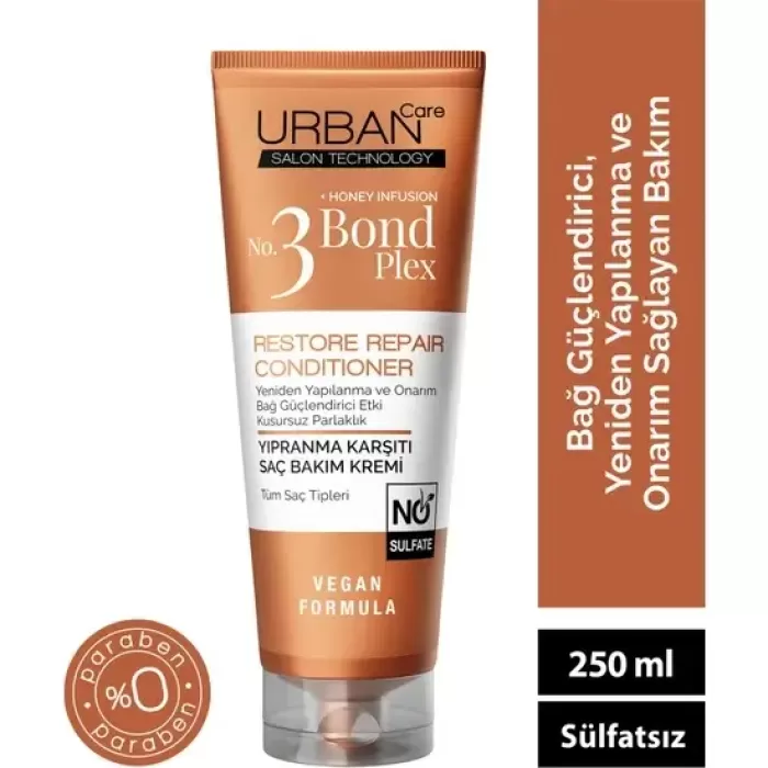 Urban Care Bond Plex Restore Repaır Yıpranma Karşıtı Saç Bakım Kremi 250 Ml