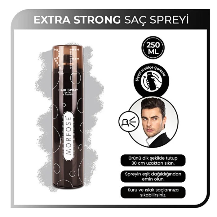 Morfose Extra Strong - Extra Tutucu Saç Spreyi 250ml
