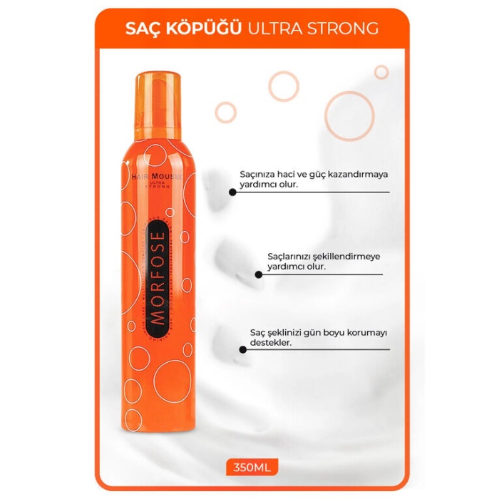 Morfose Saç Köpüğü Ultra Güçlü 350 ml