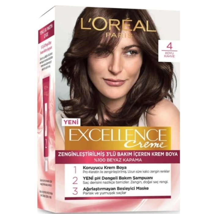 Loreal Paris Excellence Saç Boyası 4 Koyu Kahve