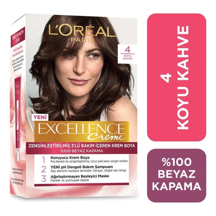 LOreal Paris Excellence Saç Boyası 4 Kahve