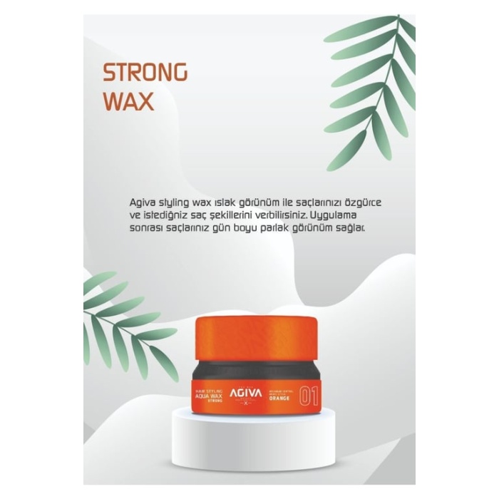 Agiva Wax 155 ml 01 (Strong) Turuncu