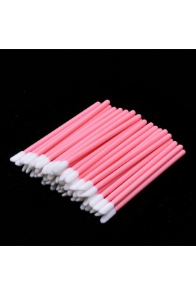 Lip Brush Dudak Fırçası 50 Adet Pembe