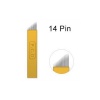 14 Pin Altın Sarı Pcd Microblading Iğnesi