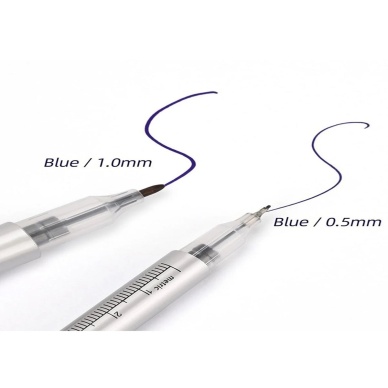 1 Adet Mavi Microblading Kalıcı Makyaj Kaş Ölçüm Ve Çift Taraflı Işaretleme Kalemi