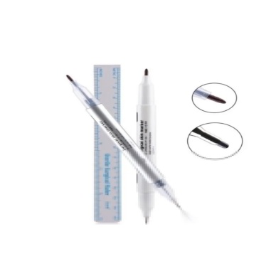 Microblading Klinik Tipi Çift Taraflı Mavi Işaretleme Kalemi