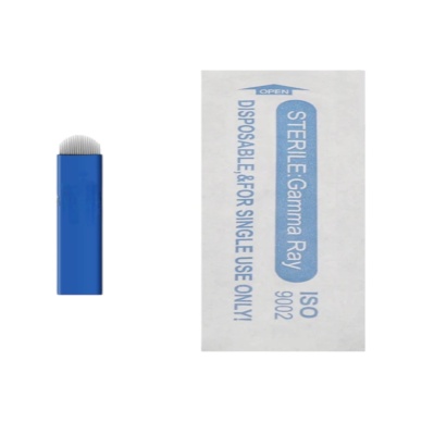 18 Pin U Mavi Microblading Iğnesi 10lu Set