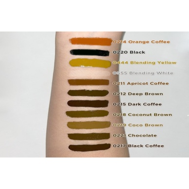 215- Dark Coffee Tek Kullanımlık Kalıcı Makyaj Ve Microblading Kaş Boyası- Pigmenti