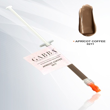 211- Apricot Coffee Tek Kullanımlık Kalıcı Makyaj Ve Microblading Kaş Boyası- Pigmenti