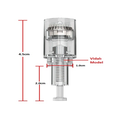 12pin Vidalı Dermapen Iğnesi (10adet)