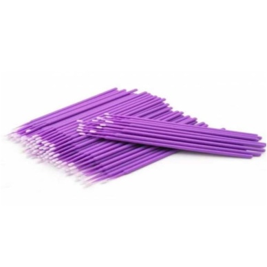İpek Kirpik Microbrush Aplikatör Fırça 100 Adet