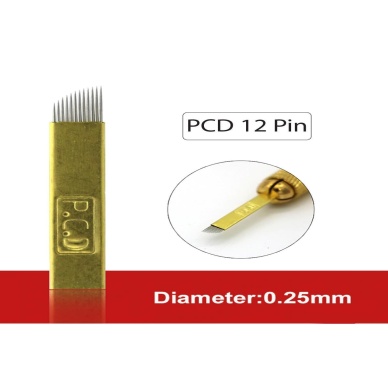 P.c.d 10 Adet 12 Pin Microblading Kalıcı Makyaj Iğnesi