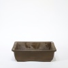 Köşeli Bonsai Saksısı Japon No.15-Sırsız (26 cm)