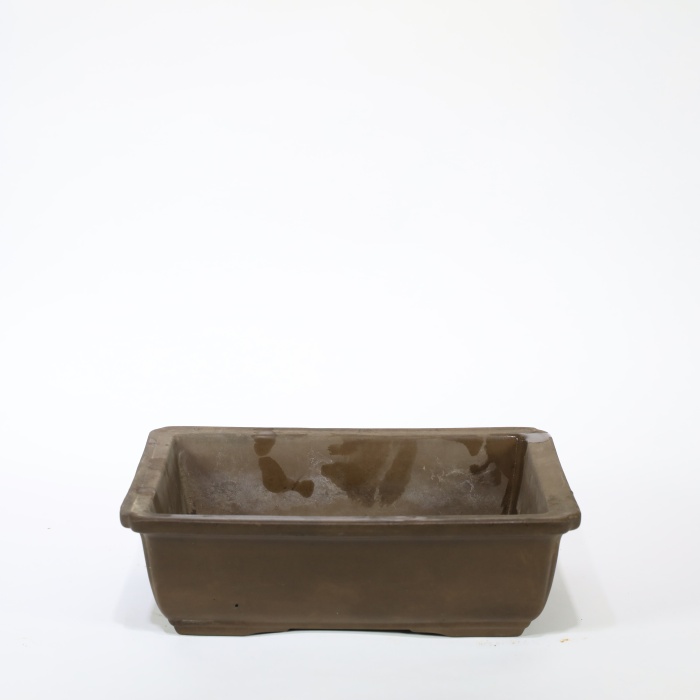 Köşeli Bonsai Saksısı Japon No.15-Sırsız (26 cm)