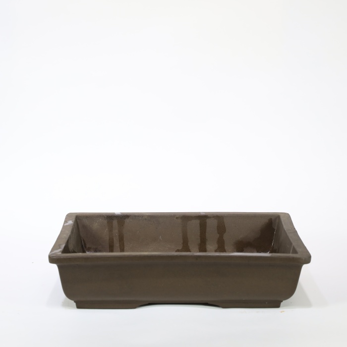 Köşeli Bonsai Saksısı Japon No.17-Sırsız (31 cm)