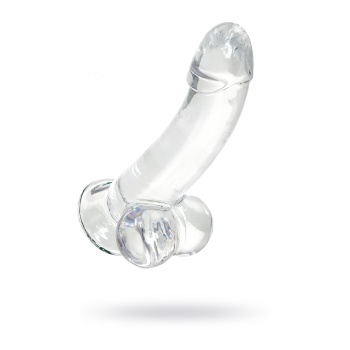 A-Toys by TOYFA Gerçekçi Cryst yapay penis, TPE, transparan, 15 cm