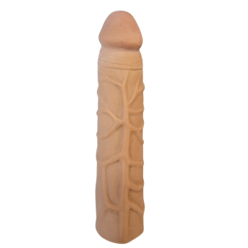 Gerçekçi Melez Penis Kılıfı Et Dokusunda 17 cm