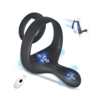 Censan Kumandalı 9 Modlu Titreşimli Penis Halkası