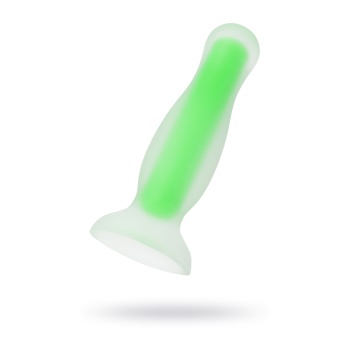 Beyond by Toyfa Mortimer Glow Karanlıkta Parlayan Anal Plug, Silikon, Şeffaf, 12,5 cm