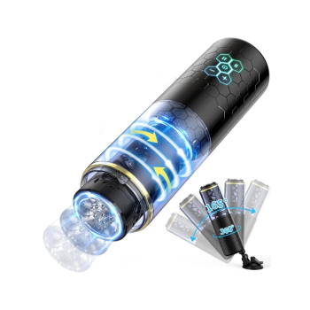 Censan Kablosuz Elleri Serbest Bırakan Erkek Mastürbatörü – 10 Otomatik İleri Geri ve Dönen Mod, Ayarlanabilir Vantuz Taban, 3D Dokulu İç Kılıf