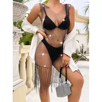 KOLSUZ PÜSKÜLLÜ ELBİSE