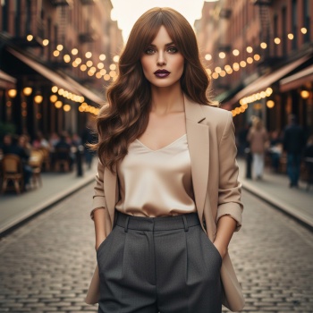 Tokalı Kabarık Dalgalı At Kuyruğu - Kumral