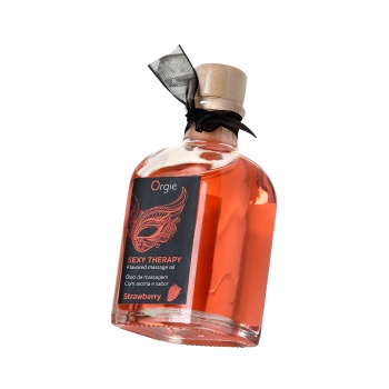 Orgie Sexy Therapy Strawberry – Çilek Aromalı Güçlendirici ve Uyarıcı Yenilebilir Masaj Yağı 150 ml
