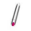 A-Toys by TOYFA Liting 10 Modlu Titreşimli Mermi Vibratör – ABS Plastik, Gümüş, 9,5 cm