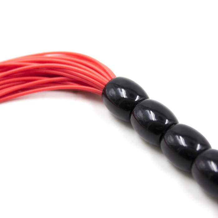 Fetilux Tüylü Silikon 23cm Mini Kırbaç - Kırmızı