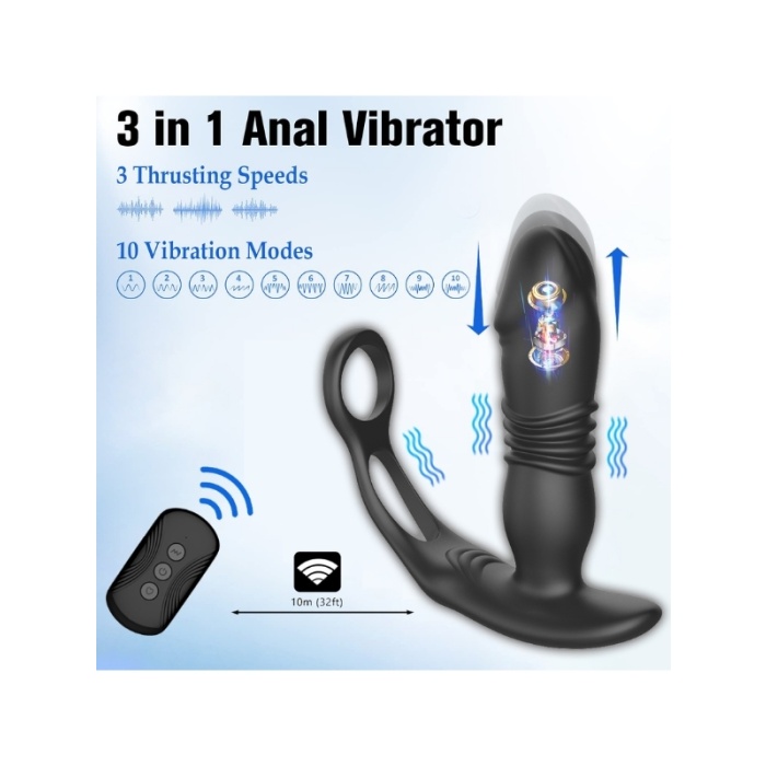 Censan Uzaktan Kumandalı Otomatik Anal Plug – Çift Halkalı Model