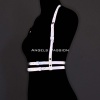 Karanlıkta Yansıyan - Reflektörlü Göğüs Harness, Parti Harness, Elbise Aksesuar - APFT205