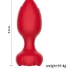 Censan Telefon Kontrollü Full Covered Rubber Rose Anal Plug – Siyah