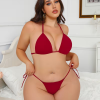 Büyük Beden Kırmzı Sütyen Tanga BC9259