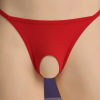 Kırmızı Özel Bölgesi Açık Kadın String BC0057
