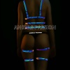 Bayan Fantazi Giyim Karanlıkta Parlayan Seksi Harness - APFT384