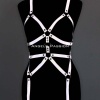 Reflektörlü Full Body Harness, Karanlıkta Yansıyan Dansçı Aksesuar - APFT461