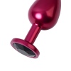 Metal by TOYFA Anal Plug, Metal, kırmızı, siyah kristalli, 8,2 cm, Ø3,4 cm, 85 g