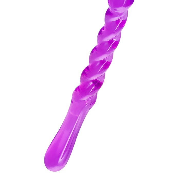 A-Toys by TOYFA Çift taraflı Jel Dildo  Tanza, TPE, mor, 27,5 cm