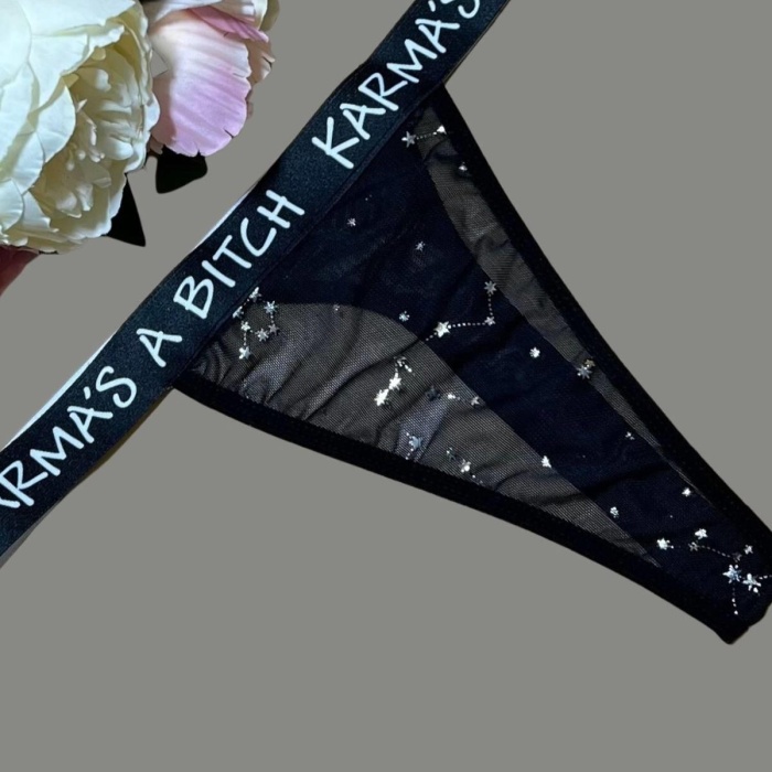 Yazılı String Külot Sexi 81900