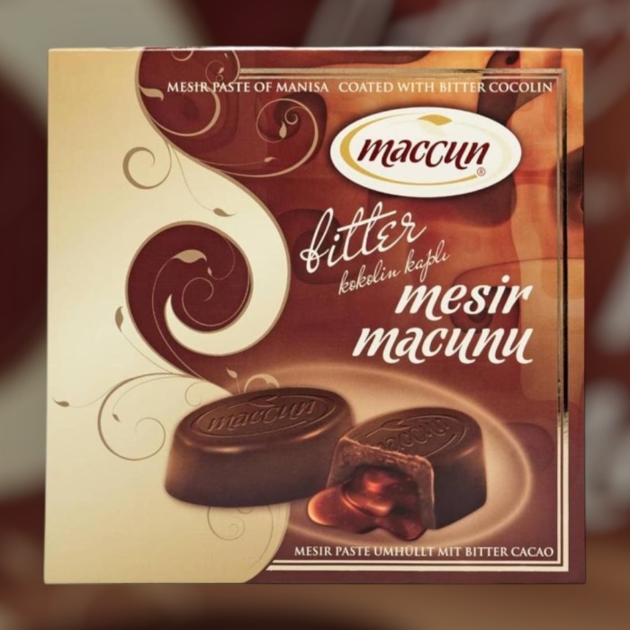 Bitter Çikolatalı Mesir Macunlu Çikolata – Tutkunuzu Ateşleyin!