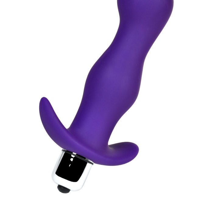 A-Toys by TOYFA Kamet titreşimli popo fişi, Beden M, silikon, mor, 12,9 cm